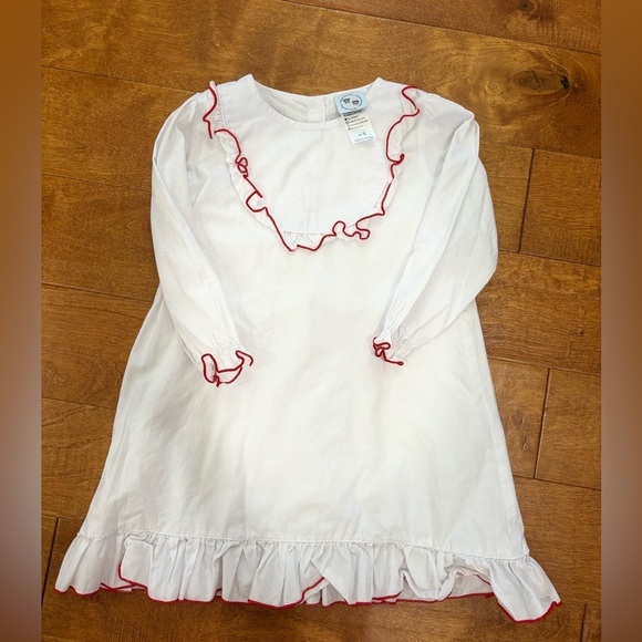 Smock Monkey Ruffle Girls nightgown sz 5 - Picture 1 of 5